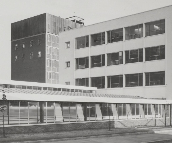 View of the Paper Science building.