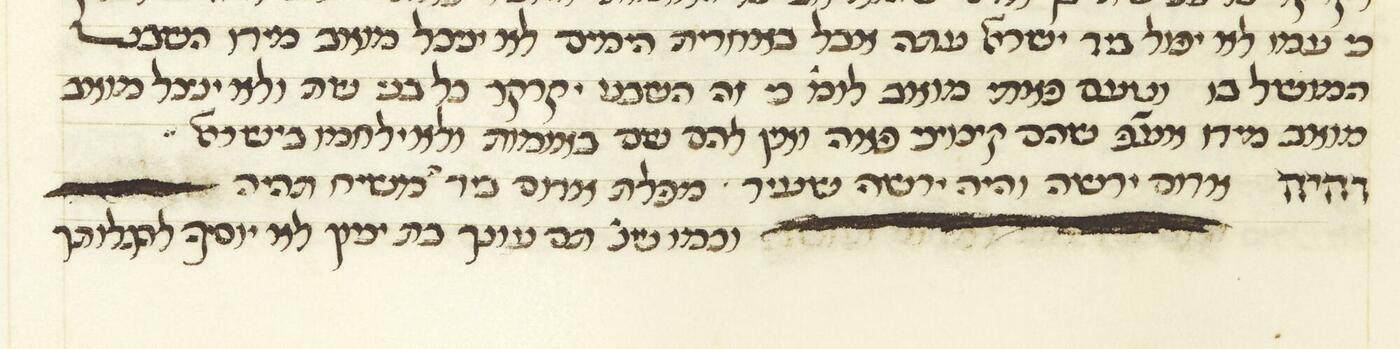 Folio 200a from Hebrew MS 8 showing the censor's corrections.