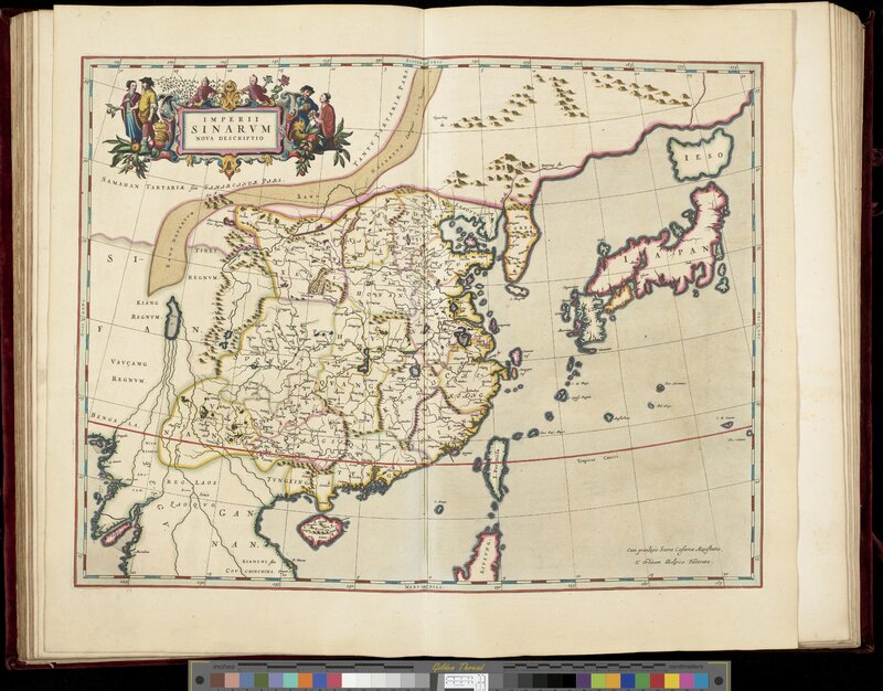 Map of China and Japan