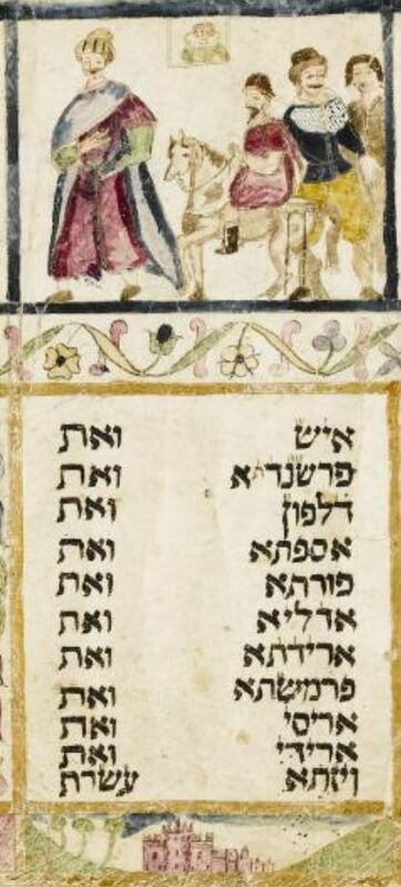 Colophon from the Pescarol Megillah.